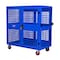 American Hawk Industrial Security Cart 48''W x 37''D x 64.75''H - Locking Utility Cart With Adjustable Shelf AH1556BLU - alternate 1